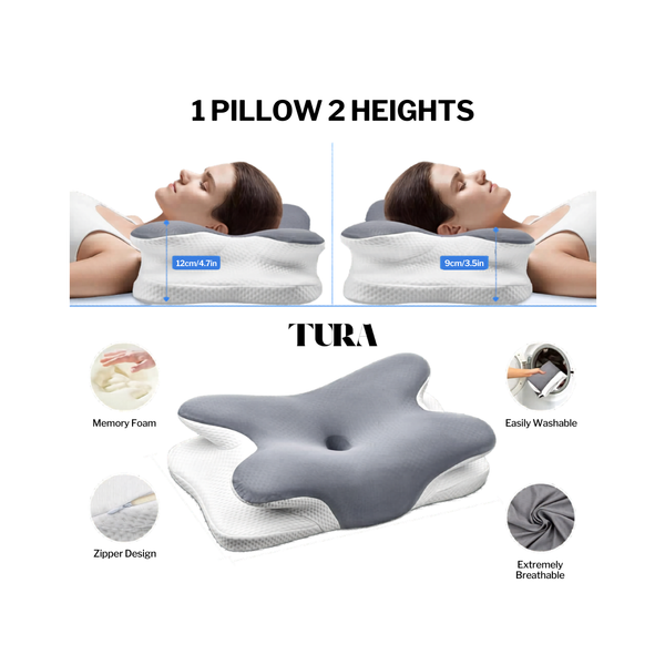 TURA Cervical Neck Pillow