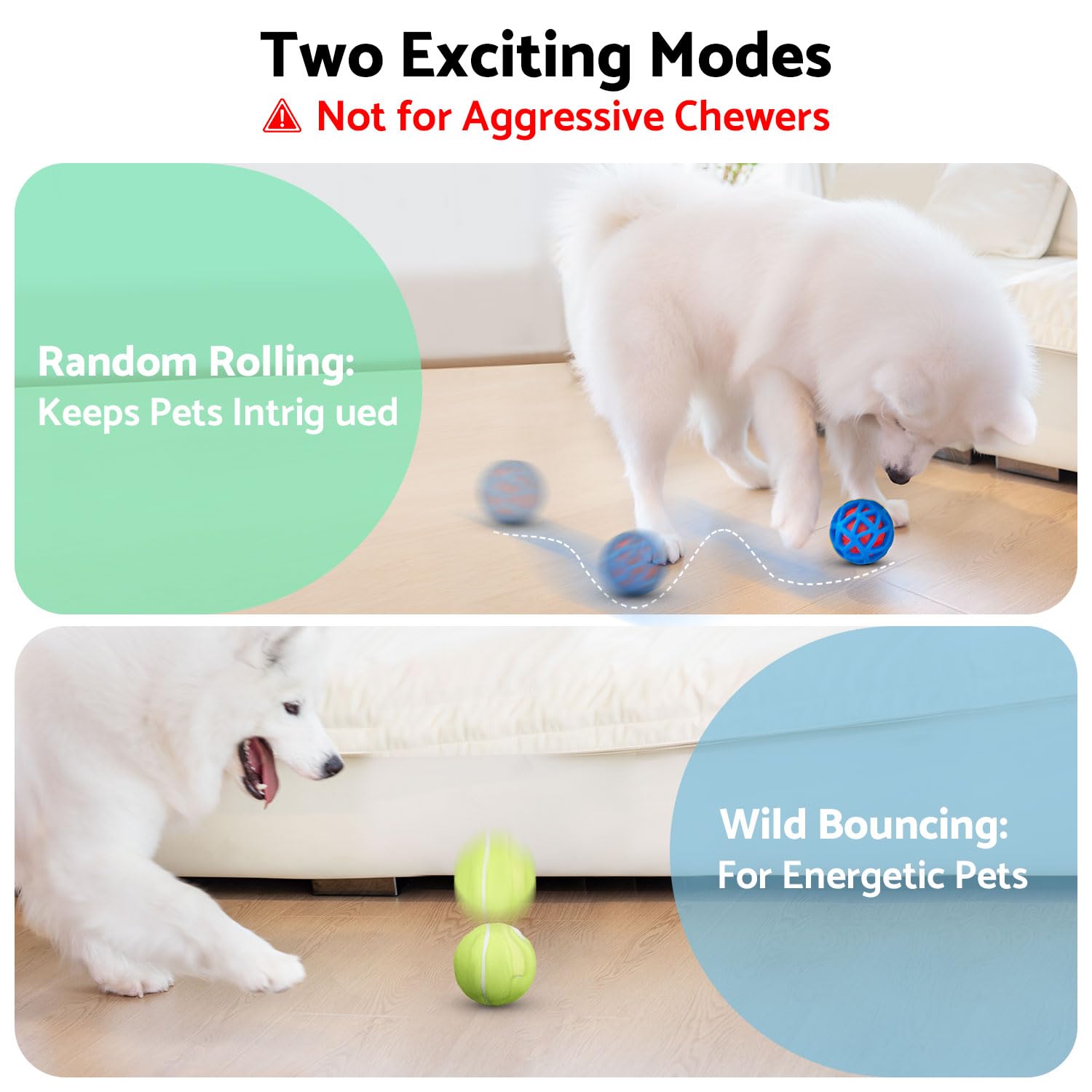 Bouncing & Vibrating Dog Ball | Motion-Activated