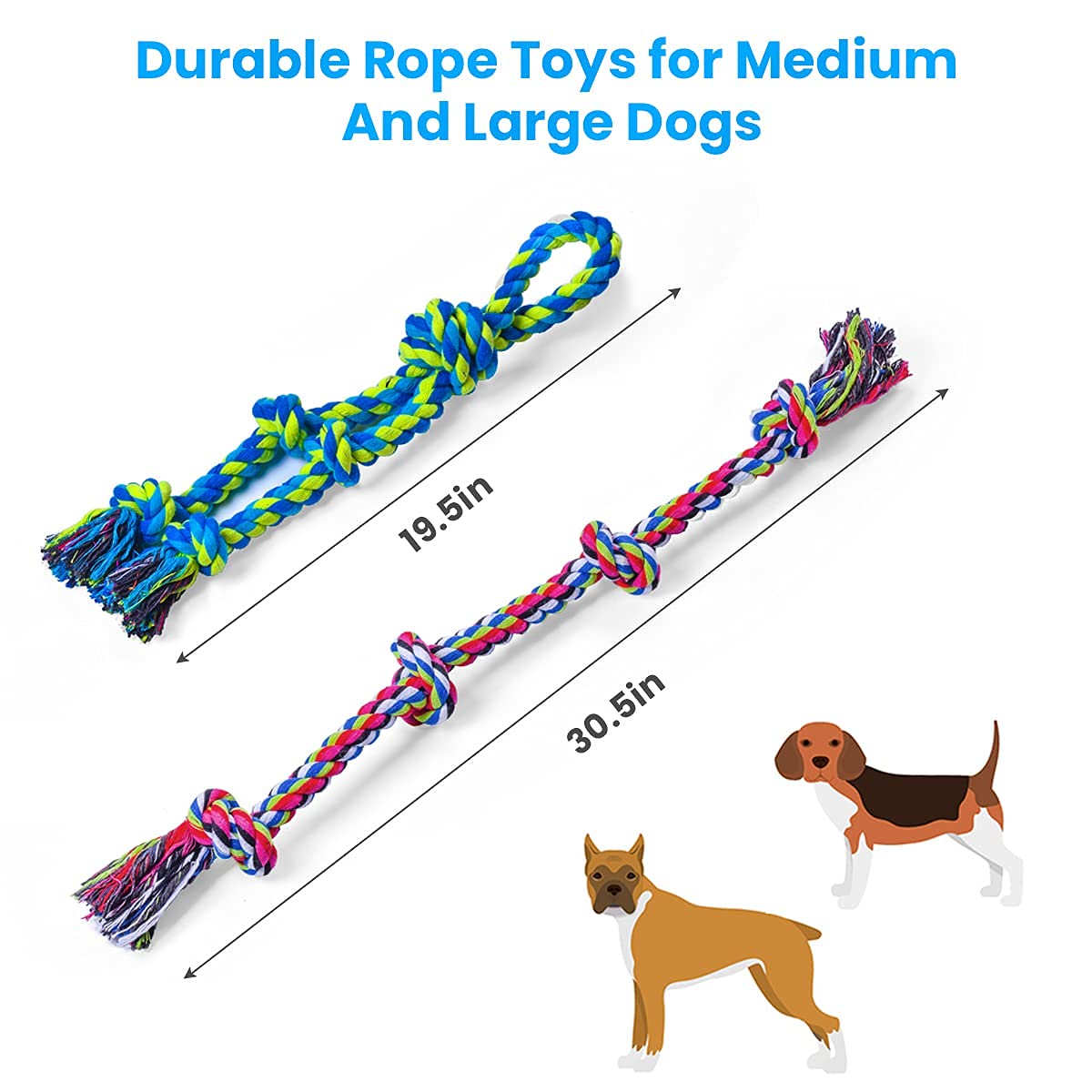Heavy Duty Rope Toys | Large Aggressive Chewers