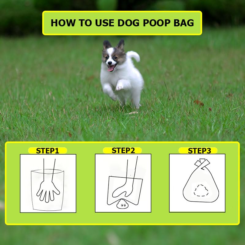 Dog Poop Bags Biodegradable - Certified Home Compostable 120 Counts