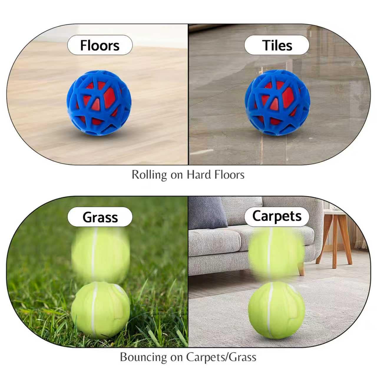Bouncing & Vibrating Dog Ball | Motion-Activated