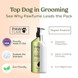 PAWFUME Deshedding Dog Shampoo and Conditioner, Show Dog, 1-Pack – Nourish & Detangle for Silky Soft Coat – Probiotic, Deep-Cleaning, pH-Balanced Formula – Salon-Quality Shampoo for Dogs