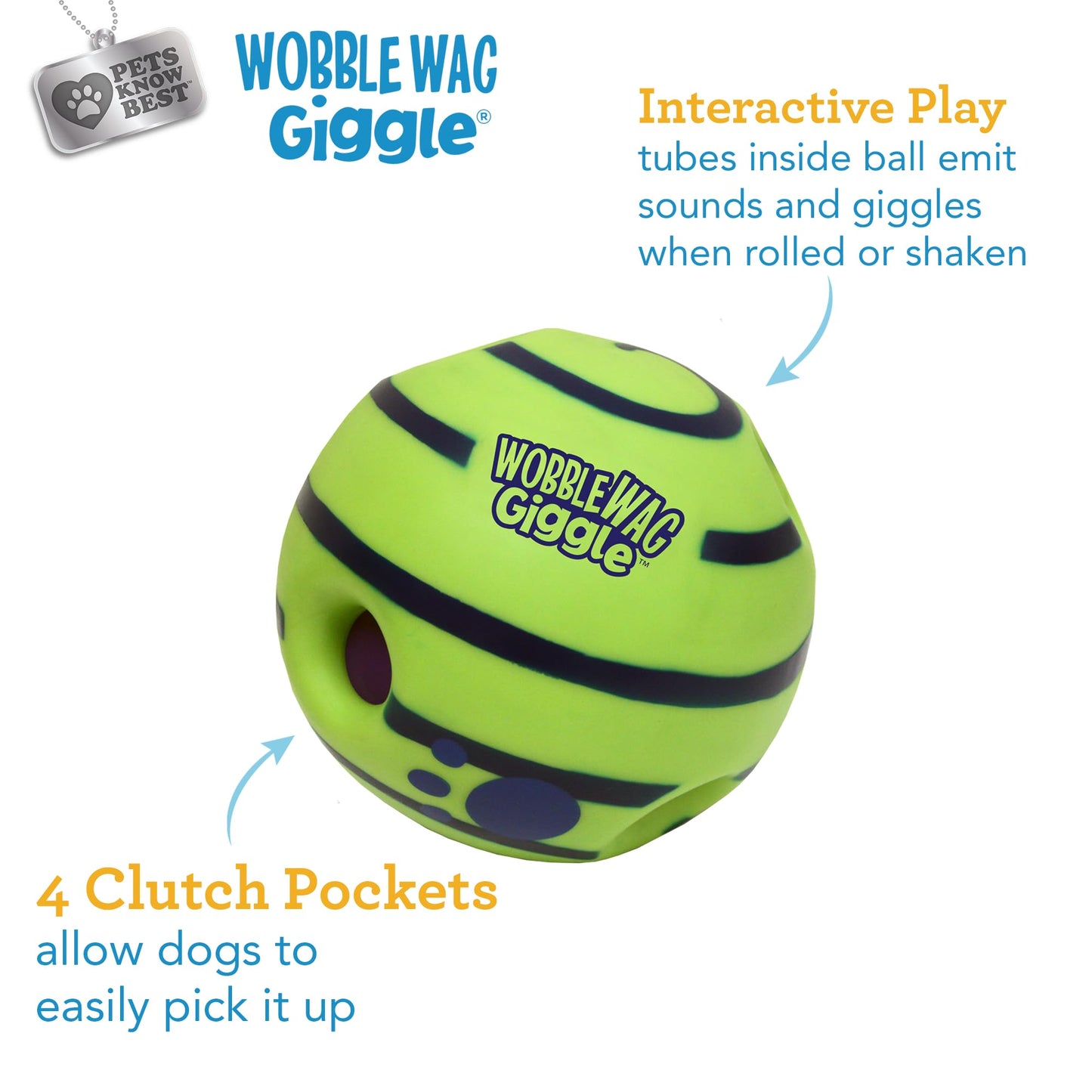 Dog Giggle Ball | Interactive Rolling Toy