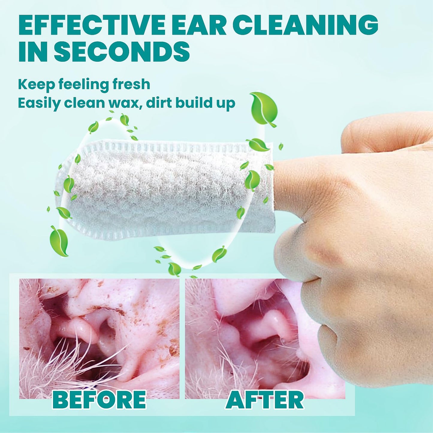 Ear Cleaner Finger Wipes