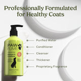 PAWFUME Deshedding Dog Shampoo and Conditioner, Show Dog, 1-Pack – Nourish & Detangle for Silky Soft Coat – Probiotic, Deep-Cleaning, pH-Balanced Formula – Salon-Quality Shampoo for Dogs