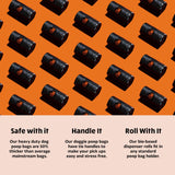 Heavy-Duty Dog Poop Bags — 16 Rolls