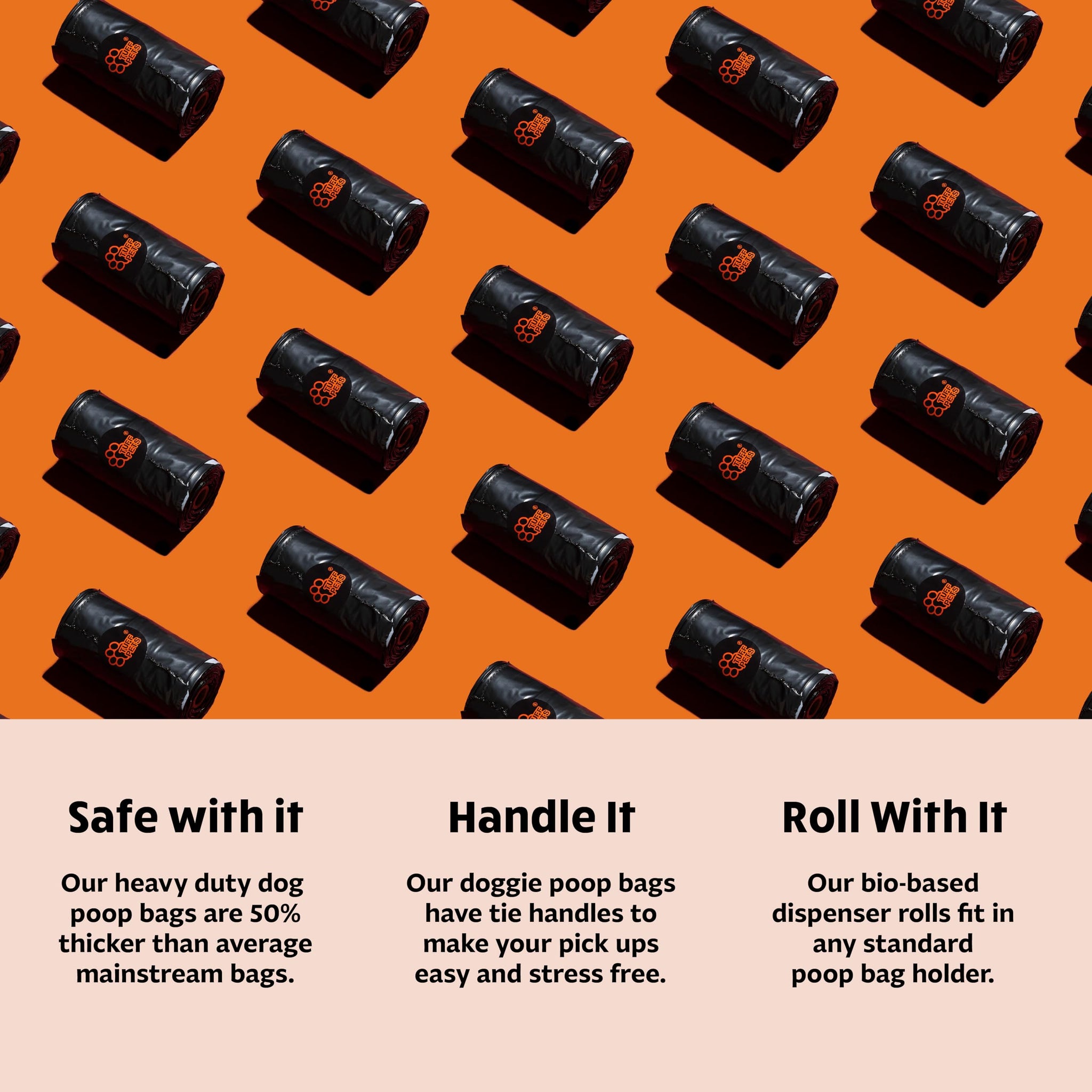 Heavy-Duty Dog Poop Bags — 16 Rolls