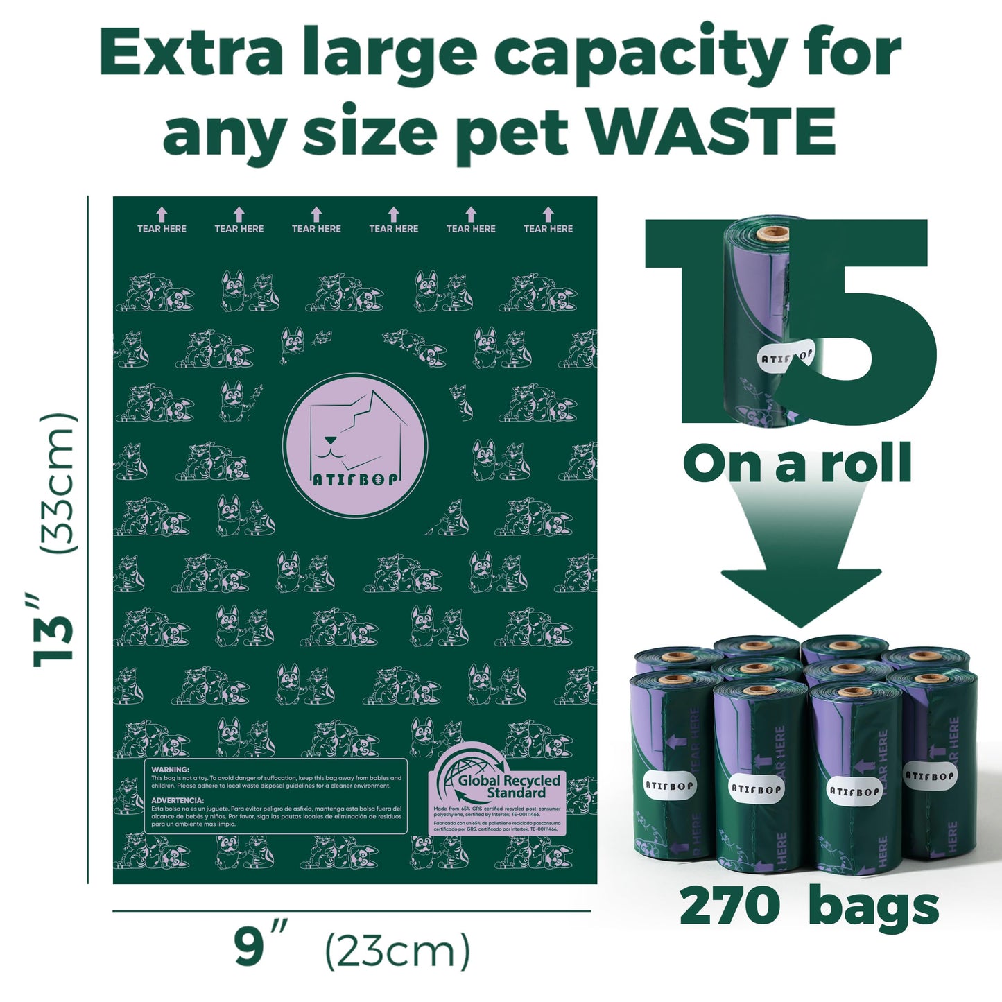 Dog Poop Bags Rolls