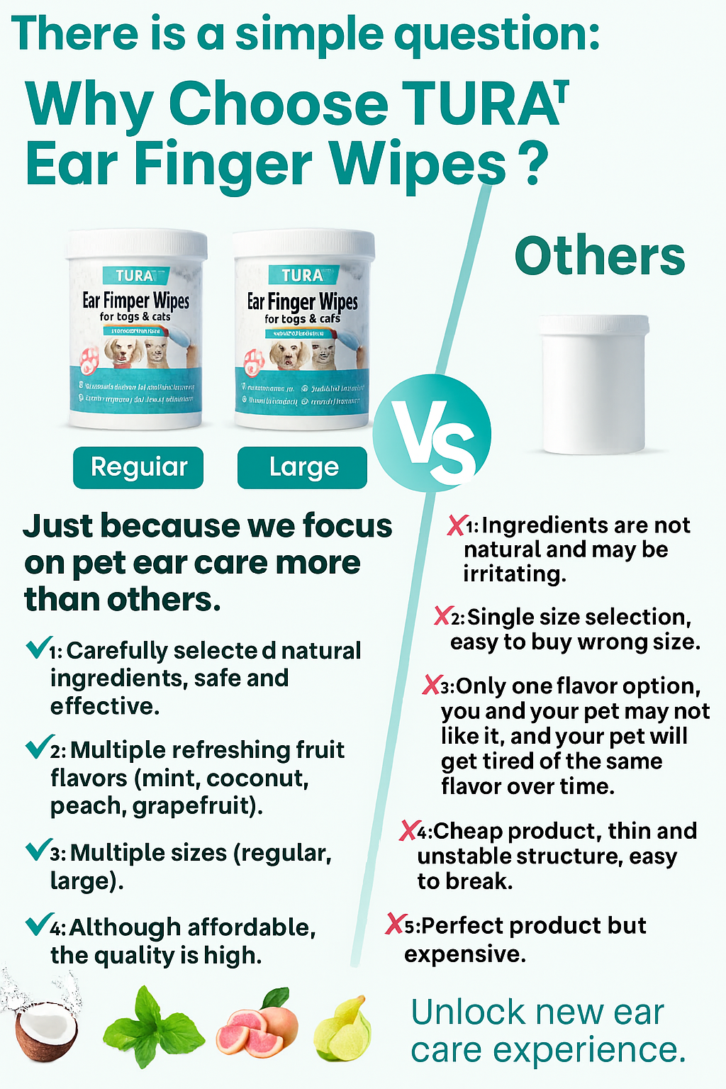 Ear Cleaner Finger Wipes